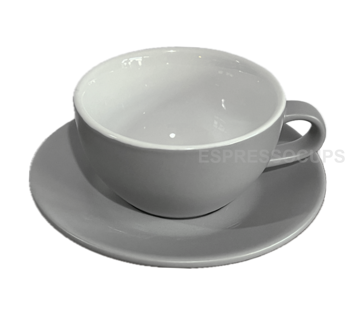 "TULIPANO" 300ml Latte Cups (L) - grey matte